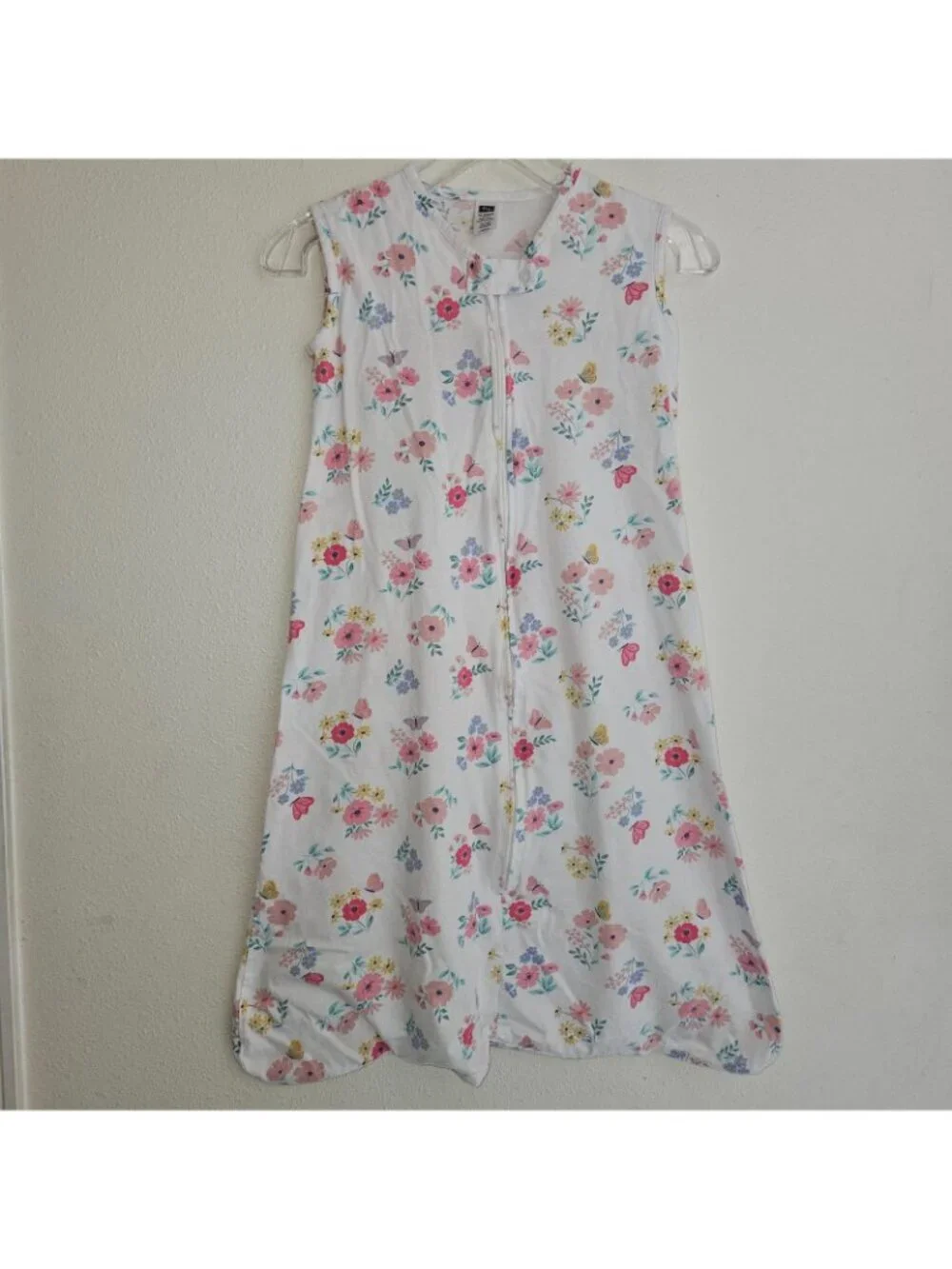 3 Baby Sleep Sack Lot Cotton XL 18-24 Months HB Hudson Baby Blue Whales Flowers